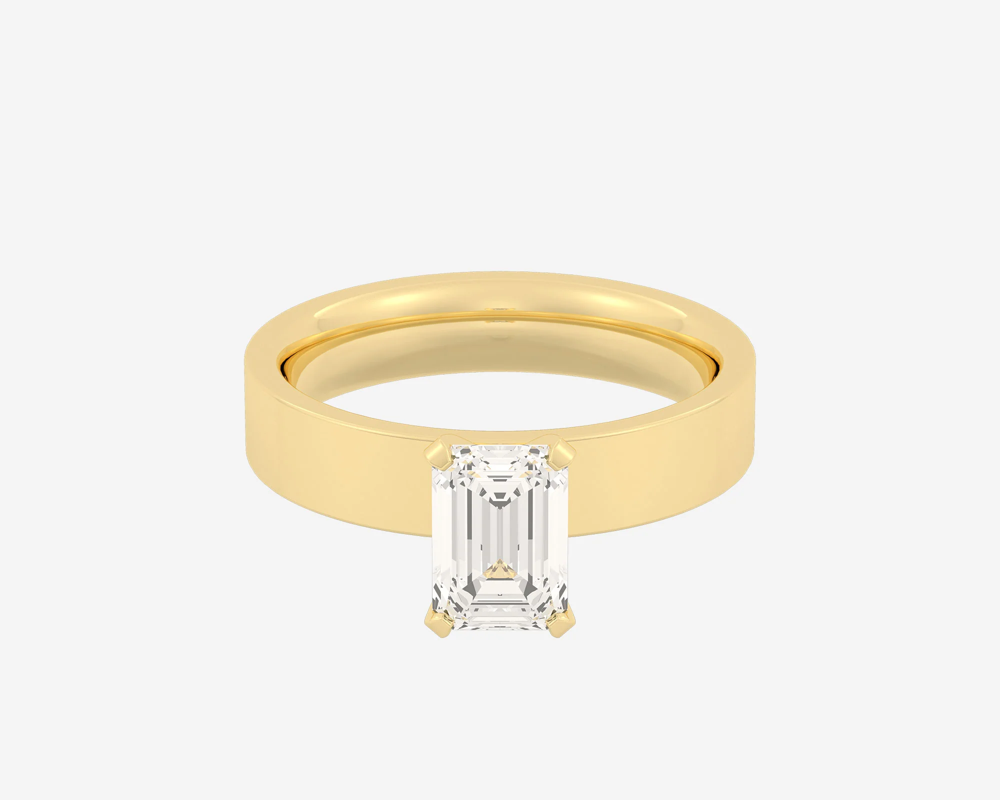 The Square Solitaire — Emerald - Image 9