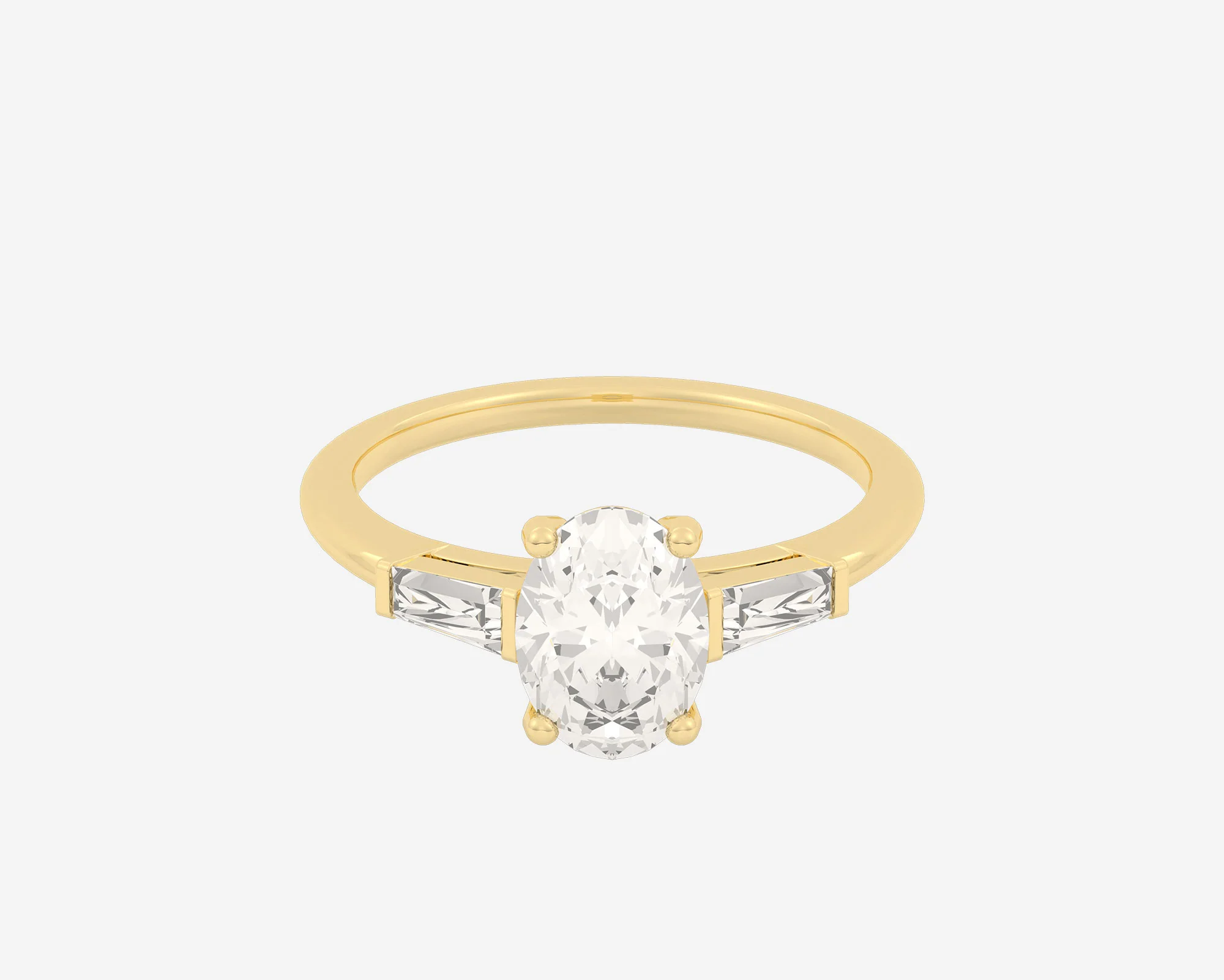 The Tapered Baguette — Oval